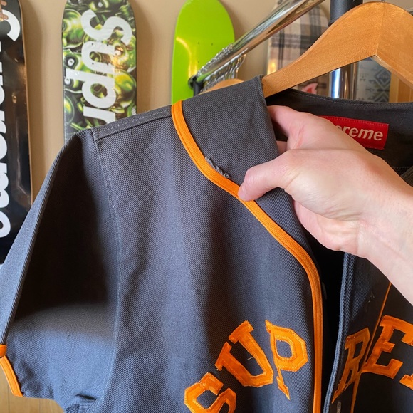 SUPREME's first baseball jersey vintage RARE - Picture 10 of 11